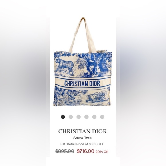 NWOT - Christian Dior Diorivera Tote - Picture 2 of 4